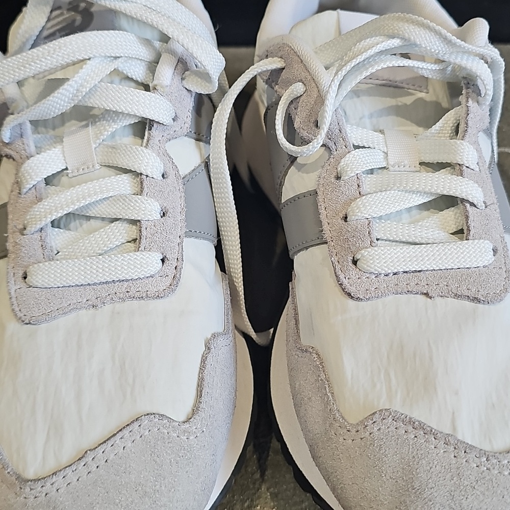 New Balance White & Light Gray Casual Runner Sneakers - Picture 8 of 8
